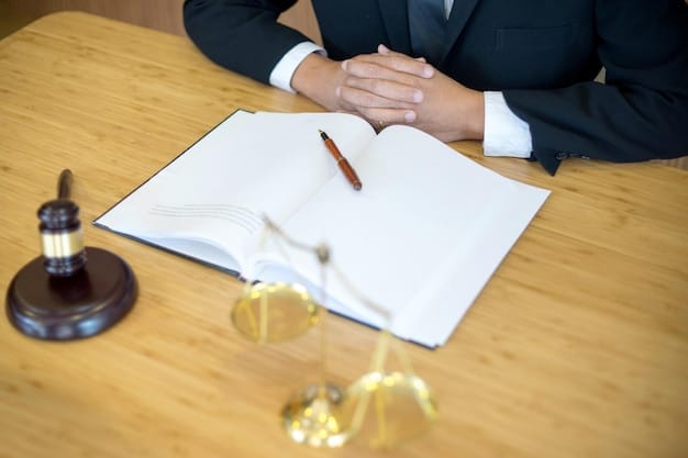 A judge's gavel resting on legal documents related to bankruptcy proceedings, symbolizing the legal and structured nature of the process.
