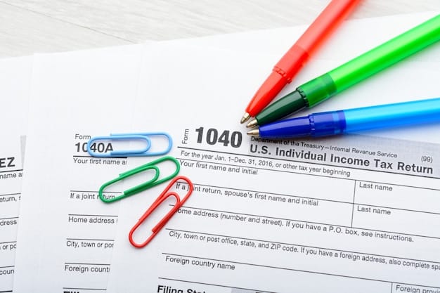 A close-up of a 1099-C form, highlighting the key sections where the forgiven debt amount is reported. The image should also include a pen and a hand partially filling out the form.